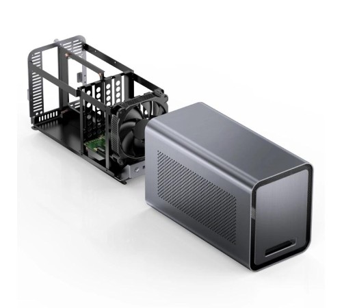 Корпус без блока питания/ Case JONSBO N1, Desktop SFF, 1x140mm, 1xUSB-A 3.0 + 1xUSB-C 3.2, SFX PSU Support, mITX Gray Корпус без блока питания/ Case JONSBO N1, Desktop SFF, 1x140mm, 1xUSB-A 3.0 + 1xUSB-C 3.2, SFX PSU Support, mITX Gray