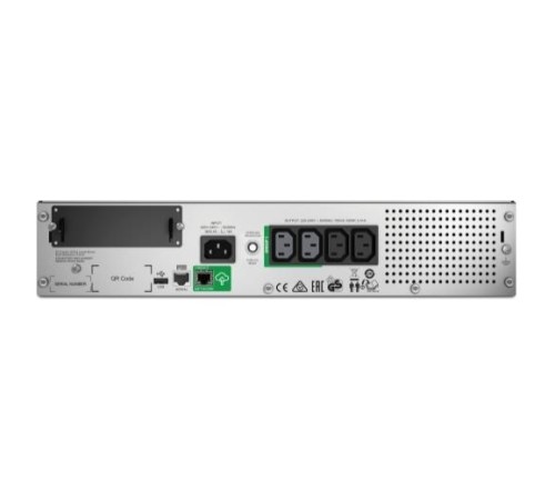 Источник бесперебойного питания APC Smart-UPS 750VA/500W, RM 2U, Line-Interactive, LCD, Out: 220-240V 4xC13 (2-Switched), SmartSlot, USB, SmartConnect, Black, 1 year warranty (замена SMT750RMI2U)