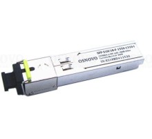Трансивер/ OSNOVO Оптический SFP модуль промышленный, SC, одно волокно SM,  Tx:1550/Rx:1310, до 155мбит/с, до 20 км