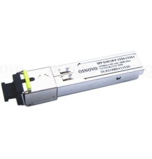 Трансивер/ OSNOVO Оптический SFP модуль промышленный, SC, одно волокно SM,  Tx:1550/Rx:1310, до 155мбит/с, до 20 км
