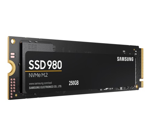 Твердотельные накопители/ Samsung SSD 980, 250GB, M.2(22x80mm), NVMe 1.4, PCIe 3.0 x4, 3-bit MLC, R/W 2900/1300MB/s, IOPs 230 000/320 000, TBW 150, DWPD 0.33 (12 мес.) Твердотельные накопители/ Samsung SSD 980, 250GB, M.2(22x80mm), NVMe 1.4, PCIe 3.0 x4, 3-bit MLC, R/W 2900/1300MB/s, IOPs 230 000/320 000, TBW 150, DWPD 0.33 (12 мес.)