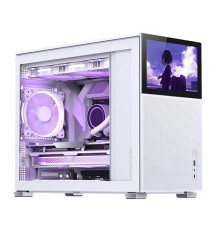 Корпус без блока питания/ Case JONSBO D31 MESH SCREEN, Mini-Tower, TG, no fans, 1xUSB-A 3.0 + 1xUSB-C 3.2, mATX, mDTX, mITX White