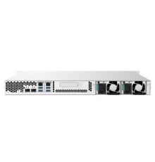 Система хранения данных QNAP SMB 1U/4bay QC 1,7GhzCPU/2Gb(upto16Gb)/upto 16HDD with TL-R1200S-RP/SATA(3,5" 2,5")/ 4xUSB3.2/1xEXP.slot/2x2,5GbE 2x10GbE(SFP+)/iSCSI/2xPS/no rail(RAIL-B02)/3YW TS-432PXU-RP-2G-EU-RU