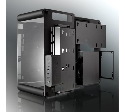 корпус Raijintek PAEAN M (Micro-ATX, Aluminum Open frame case; Aluminum 3.0mm + SGCC 1.0mm; 4.0mm Tempered Glass; USB3.0 *2 + USB2.0*2; 5 PCI slots)
