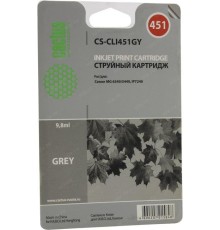 -/ Картридж струйный Cactus CS-CLI451GY серый (10.2мл) для Canon MG6340/5440/IP7240