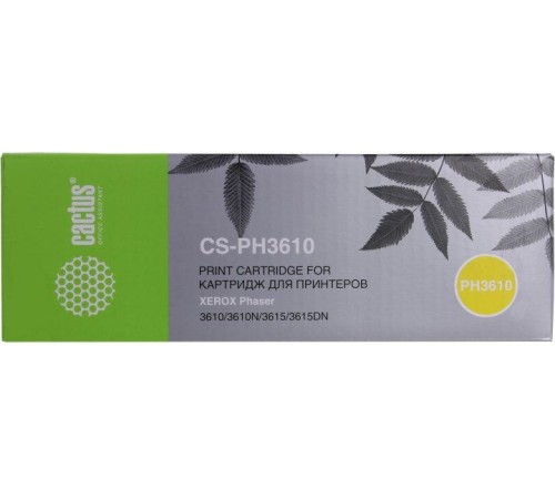 -/ Картридж лазерный Cactus CS-PH3610 106R02721 черный (5900стр.) для Xerox Phaser 3610/3610N/3615/3615
