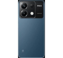 POCO X6 5G Blue (23122PCD1G), 16,9 cm (6.67") 20:9 2712 x 1220, 4x2.4 ГГц Cortex-A78 + 6x2.0 ГГц Cortex-A55, 8 Core, 8 GB, 256 GB, 64 МП+ 8МП + 2МП/16Mpix, 2 Sim, 2G, 3G, LTE, 5.2, WiFi 802.11 a/b/g/n/ac/ax, NFC, A-GPS, GALILEO, BEIDOU, GLONASS, GPS,