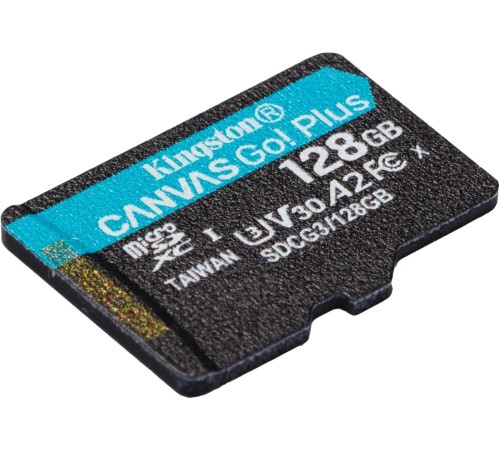 Карта памяти Kingston 128GB microSDXC Canvas Go Plus 170R A2 U3 V30 Card W/O ADP/ Kingston 128GB microSDXC Canvas Go Plus 170R A2 U3 V30 Card W/O ADP