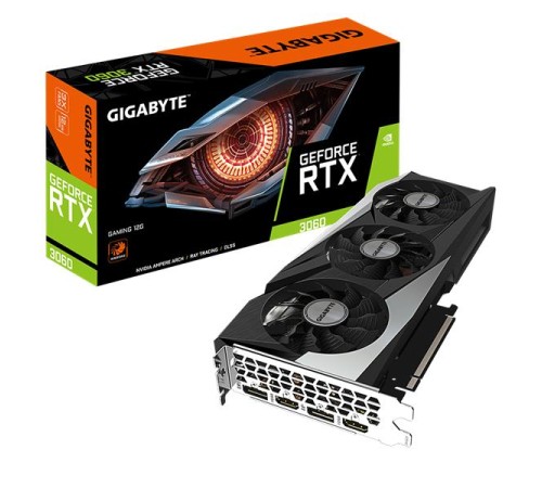 Видеокарта GIGABYTE RTX3060 GAMING 12GB//RTX3060, HDMI*2, DP*2, 12G,D6