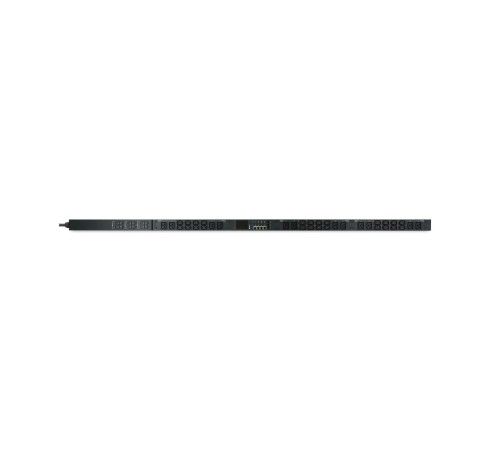 Блок распределения питания «Nerpa PU» IRON Monitored (Outlet Level)/ PDU «Nerpa PU» IRON Monitored (Outlet Level), EC, 0U, three phase, input IEC60309 (32A 400VAC 3P+N+E), outputs 24xIEC 60320 C13 + 12xlEC 60320 C19