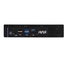 Мини ПК/ HIPER FACTUM FT20  Intel Core i5 14400(2.5Ghz)/16384Mb/512PCISSDGb/noDVD/BT/WiFi/war 1y/1.3kg/черный/Win11Pro + БП 150Вт/металл/VESA Адаптер на 75х75, 100х100