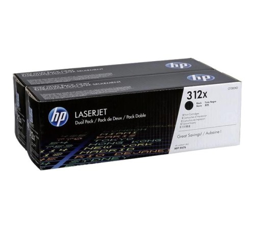 Тонер-картридж/ HP 312X Dual Pack High Yield Black Toner Cartridge Тонер-картридж/ HP 312X Dual Pack High Yield Black Toner Cartridge