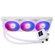 Водяное охлаждение для процессора/ Water Cooling System Thermalright Frozen Warframe SE 360 ARGB White (360mm, LED temp., Black, ARGB/ Fans: 3x120mm, 70.84CFM, 29.8dBA, 2000RPM/ Pump height 59mm, Rad thickness 27mm/ S: 1851, 1700, 1200, 115X, AM5, AM4)