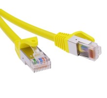 Патч-корд экранированный CAT6 F/UTP 4х2, LSZH, желтый, 2.0м