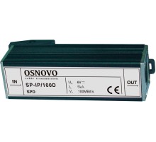 Грозозащита/ OSNOVO Устройство грозозащиты для ЛВС (скорость до 100 Мб/с)