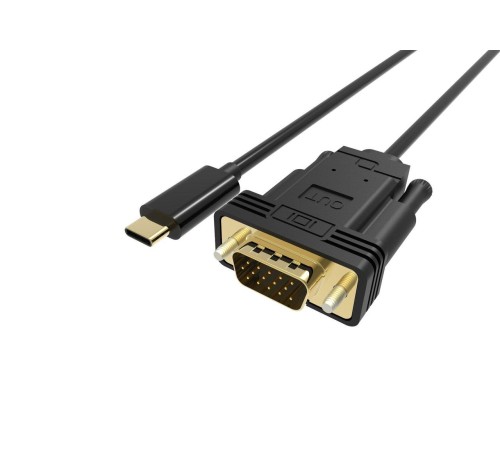 Кабель-адаптер/ Кабель-адаптер USB 3.1 Type-Cm --> VGA(M) 1080@60Hz, 1.8M VCOM <CU421C-1.8M> Кабель-адаптер/ Кабель-адаптер USB 3.1 Type-Cm --> VGA(M) 1080@60Hz, 1.8M VCOM <CU421C-1.8M>