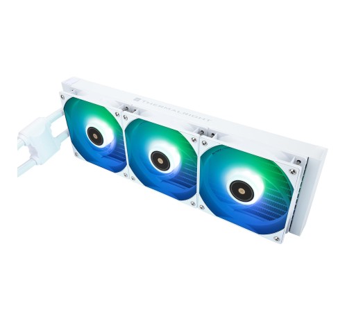 Водяное охлаждение для процессора/ Water Cooling System Thermalright Frozen Notte 360 White Argb V2 (360mm, White, ARGB/ Fans: 3x120mm, 72.37CFM, 27.7dBA, 2000RPM/ Pump height 54mm, 28dBA, 5300RPM, Rad thickness 27mm/ S: 1200, 1700, 1851, 2011, 2066, 115X