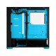 Корпус ПК без блока питания/ Case Fractal Design Pop Air RGB Cyan Core TG Clear Tint, Midi-Tower, 3x120mm RGB, 2xUSB-A 3.2 ATX, mATX, mITX Black/Cyan