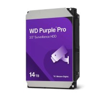Жесткий диск Western Digital Purple Pro HDD 3.5" SATA 14TB, 7200 rpm, 512MB buffer (DV&NVR + AI), WD142PURP, 1 year