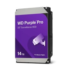 Жесткий диск Western Digital Purple Pro HDD 3.5" SATA 14TB, 7200 rpm, 512MB buffer (DV&NVR + AI), WD142PURP, 1 year