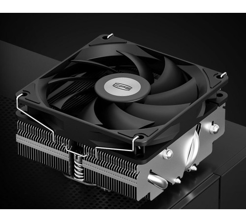 Кулер для процессора/ CPU Cooler PCCooler RC400-53 (125W, 4-pin PWM, 53.5mm, Al/Cu, 4x6mm, 1x92mm, 43CFM, 31.2dBA, 2700RPM, S: 1851/1700/1200/20XX/115X, AM5/AM4, silver, black) Кулер для процессора/ CPU Cooler PCCooler RC400-53 (125W, 4-pin PWM, 53.5mm, Al/Cu, 4x6mm, 1x92mm, 43CFM, 31.2dBA, 2700RPM, S: 1851/1700/1200/20XX/115X, AM5/AM4, silver, black)