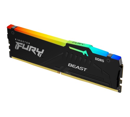 Память оперативная/ Kingston 8GB 5200MT/s DDR5 CL36 DIMM FURY Beast RGB EXPO Память оперативная/ Kingston 8GB 5200MT/s DDR5 CL36 DIMM FURY Beast RGB EXPO