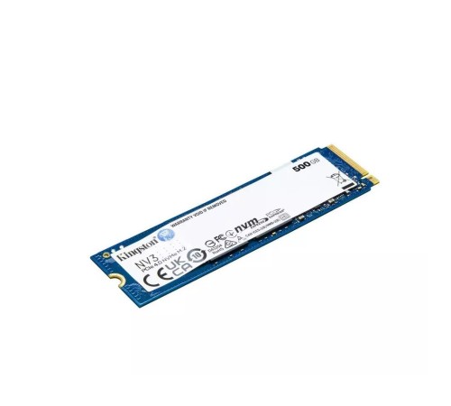 Твердотельный накопитель/ Kingston SSD NV3, 500GB, M.2(22x80mm), NVMe, PCIe 4.0 x4, 3D TLC, R/W 5000/3000MB/s, TBW 160, DWPD 0.3 (60 мес) Твердотельный накопитель/ Kingston SSD NV3, 500GB, M.2(22x80mm), NVMe, PCIe 4.0 x4, 3D TLC, R/W 5000/3000MB/s, TBW 160, DWPD 0.3 (60 мес)