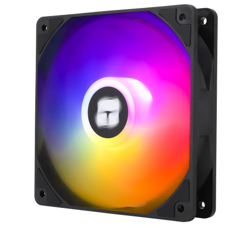 Кулер для корпуса/ Case Cooler Thermalright TL-C12C-S (120x120x25mm, 4-pin PWM, ARGB, 66.17CFM, 25.6dBA, 1550RPM, Black)
