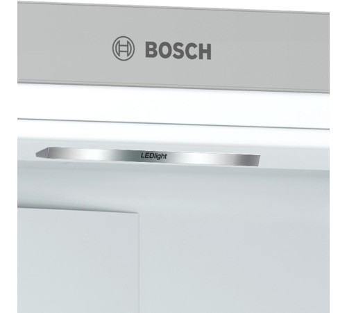 Холодильник BOSCH Отдельностоящий холодильник с нижней морозильной камерой, 203х70х67 см, Серия 4, A++, 435 л, No Frost, нерж. сталь