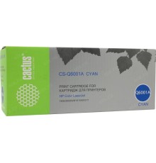 -/ Картридж лазерный Cactus CS-Q6001A Q6001A голубой (2000стр.) для HP CLJ 1600/2600N/M1015/M1017