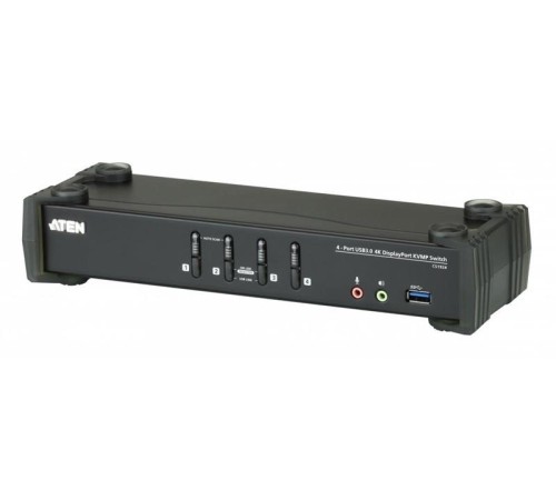 КВМ переключатель ATEN 4P USB 4K DP/F. Audio KVMP/USB3.0 Switch