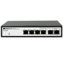Коммутатор ORIGO Настраиваемый L2 PoE-коммутатор 4x1000Base-T PoE, 2х1000Base-T, PoE-бюджет 60 Вт