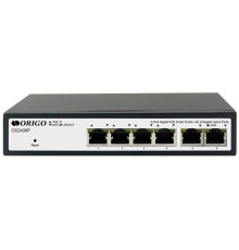 Коммутатор ORIGO Настраиваемый L2 PoE-коммутатор 4x1000Base-T PoE, 2х1000Base-T, PoE-бюджет 60 Вт