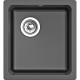 Кухонная мойка RIVELATO RIVELATO Мойка BERKANA 35 1-чаш 415*455, монтаж: универсальный, материал: кварц, цвет антрацит