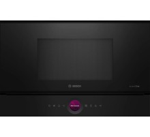 Встраиваемые микроволновые печи BOSCH Accent line. 900Вт, 5 режимов, инвертер, 21 л, черный, петли слева