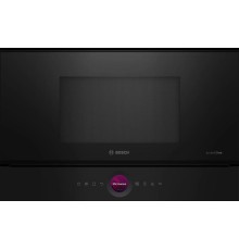Встраиваемые микроволновые печи BOSCH Accent line. 900Вт, 5 режимов, инвертер, 21 л, черный, петли слева