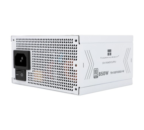 Блок питания 850W/ Power Supply Thermalright, 850W 80+ Gold (SFX, 3.1, PCIe 5.1, Full modular, 1x24(20+4)pin, 1xCPU 8(4+4)pin, 2xPCIe*2 8(6+2)pin, 1x12VHPWR PCIe 5.1 12+4pin 600mm, 3xSATA3, 3xMOLEX4pin, Active, 92x92mm, 100x125x64mm, APFC, OPP, OVP, OTP,