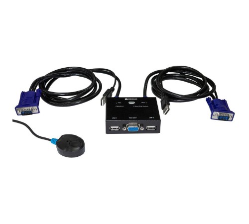Коммутатор/ 2-портовый KVM-переключатель с портами VGA и USB