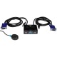 Коммутатор/ 2-портовый KVM-переключатель с портами VGA и USB