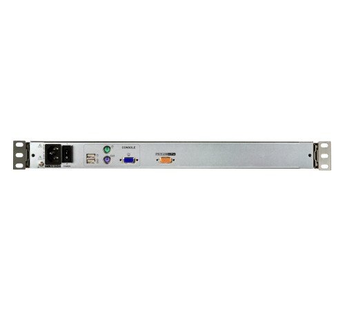 Kонсоль управления, для KVM-переключателей, электрон., 19", SVGA+KBD+MOUSE PS/2 USB, с KVM шнуром USB 1.8м, LCD Kран 19", лат./рус.Kлав., (выход на вторую конс 1280x1024 75Hz DDC2BKрепление DUAL RAIL доп.порт USB A-типа Female)/ATEN/ DUAL RAIL L