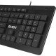 Клавиатура SVEN KB-E5700H чёрная(104кл, USB-Hub*2, Slim, 12Fn,  островной тип кл.)