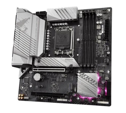 Материнская плата GIGABYTE B760M AORUS ELITE AX, LGA1700, B760, 4*DDR5, 4*SATA, 2*M.2, 4*USB 3.2, 4*USB 2.0, Type-C, 2*PCIx16, HDMI+DP, mATX