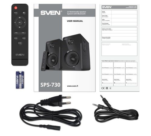АС 2.0 SVEN SPS-730, черный (50 Вт, Bluetooth, пульт, USB, microSD) АС 2.0 SVEN SPS-730, черный (50 Вт, Bluetooth, пульт, USB, microSD)