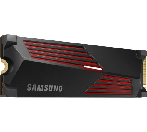 Твердотельный накопитель/ Samsung SSD 990 PRO, 4000GB, M.2(22x80mm), NVMe 2.0, PCIe 4.0 x4, V-NAND TLC, R/W 7450/6900MB/s, IOPs 1 400 000/1 550 000, DRAM buffer 4096MB, TBW 2400, DWPD 0.33, with Heatsink (12 мес.) Твердотельный накопитель/ Samsung SSD 990 PRO, 4000GB, M.2(22x80mm), NVMe 2.0, PCIe 4.0 x4, V-NAND TLC, R/W 7450/6900MB/s, IOPs 1 400 000/1 550 000, DRAM buffer 4096MB, TBW 2400, DWPD 0.33, with Heatsink (12 мес.)