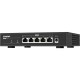 Коммутатор/ QNAP QSW-1105-5T 5-Port RJ-45 Unmanaged 2.5Gbps fanless switch, Switching Capacity 25Gbps