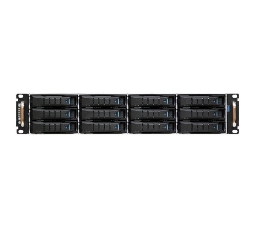 Серверный корпус/ RSC-2ET, 2U, 12xSATA/SAS HS 3,5/2,5" universal bay + 2x2,5" 7mm rear HS bay, up to 12"(W) x 13"(D) E-ATX, 12G EOB backplane, Acbel 2U 800W RPSU platinum, 2x 7mm 2.5" hot-swap OS, rail [XE1-2ET00-02 SKU change to