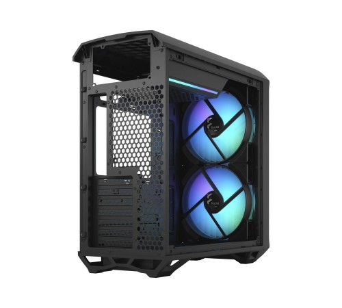 Корпус ПК без блока питания/ Case Fractal Design Torrent Compact RGB TG Light Tint, Midi-Tower, 2x180mm RGB, 2xUSB-A 3.2 + 1xUSB 3.2 Type-C E-ATX, SSI-CEB, ATX, mATX, mITX Black