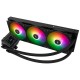 Водяное охлаждение для процессора/ Water Cooling System Thermalright Frozen Warframe SE 360 ARGB Black (360mm, LED temp., Black, ARGB/ Fans: 3x120mm, 70.84CFM, 29.8dBA, 2000RPM/ Pump height 59mm, Rad thickness 27mm/ S: 1851, 1700, 1200, 115X, AM5, AM4)