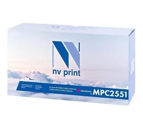-/ Тонер-картридж NVP NV-MP C2551 Magenta для Ricoh Aficio MP C2031/ C2051/ C2051AD/ C2501/ C2531/ C2551/ C2551AD (9500k)