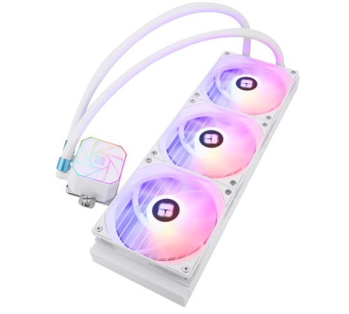 Водяное охлаждение для процессора/ Water Cooling System Thermalright Aqua Elite 360 White Argb V3 (360mm, White, ARGB/ Fans: 3x120mm, 66.17CFM, 25.6dBA, 1500RPM/ Pump height 53mm, 23dBA, 3300RPM, Rad thickness 27mm/ S: 1200, 1700, 1851, 2011, 2066, 115X,